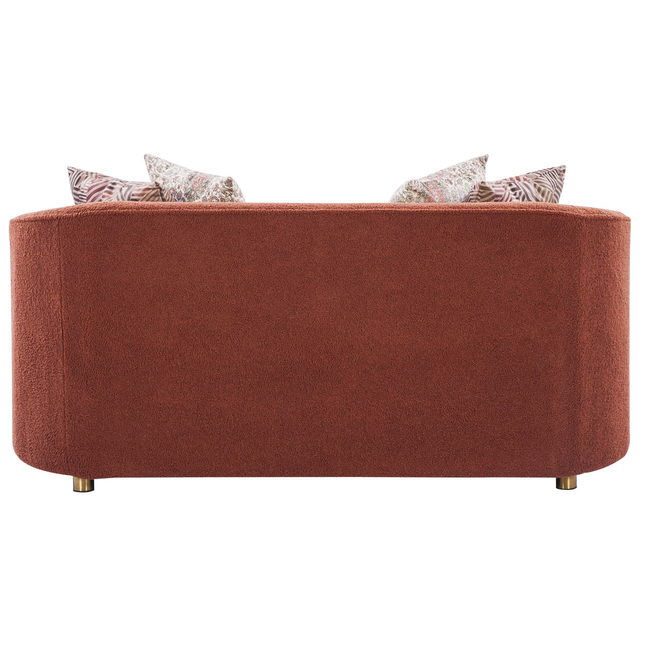 Knoxville Loveseat Rust or White Fleece