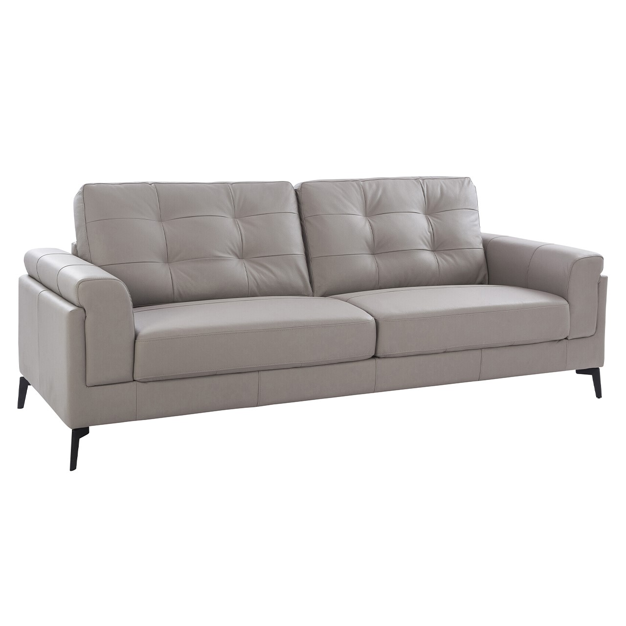 Scottsdale Leather Channel Back Sofa