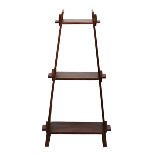 Frame Acacia Wood 3 Tier Bookshelf