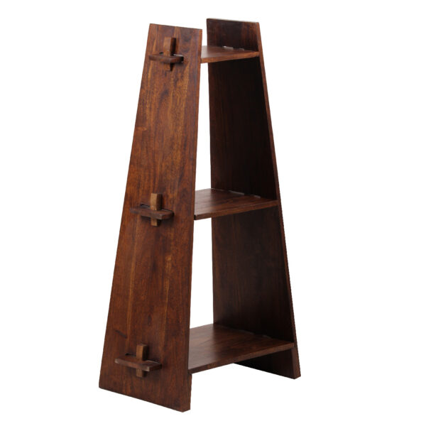 Frame Acacia Wood 3 Tier Bookshelf