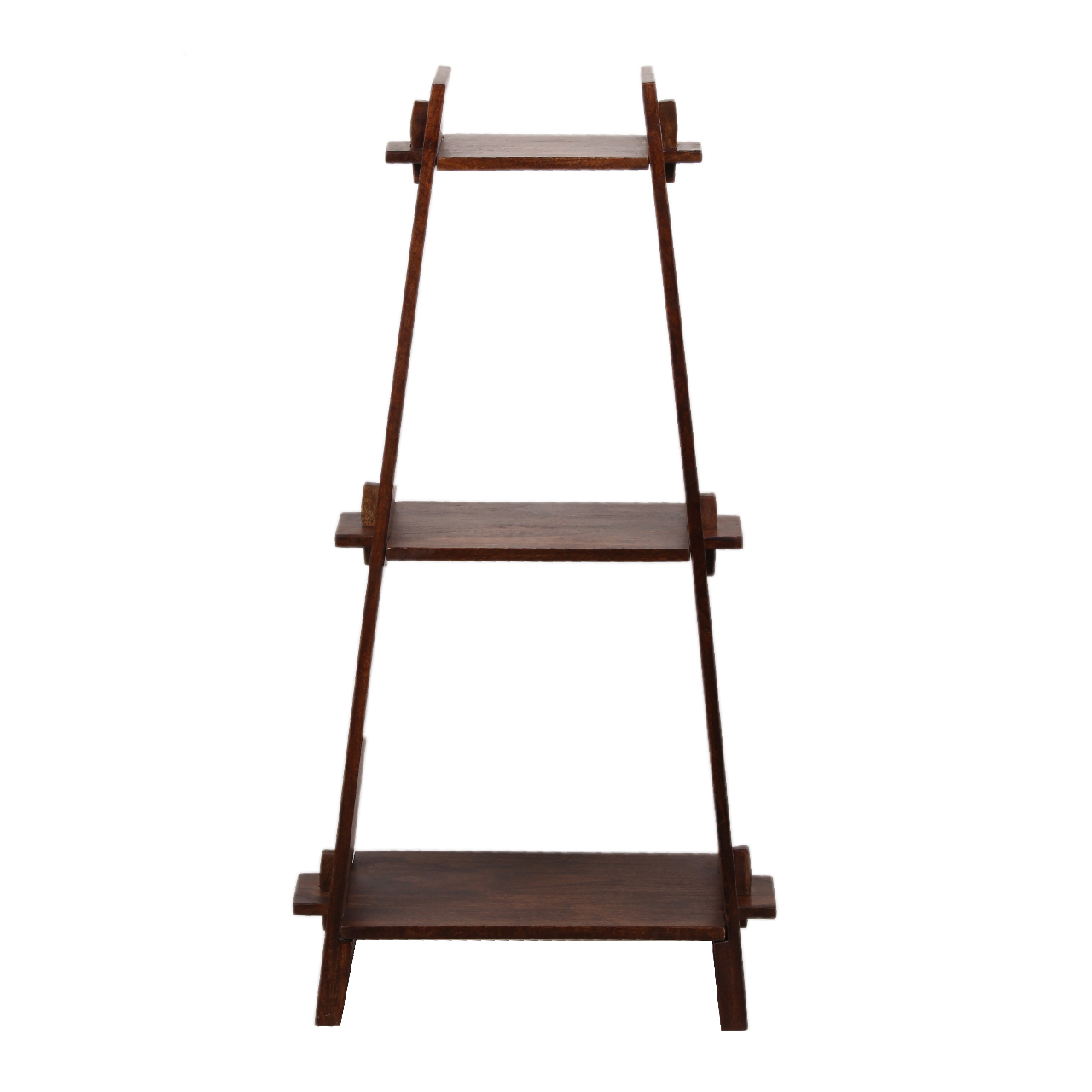 Frame Acacia Wood 3 Tier Bookshelf