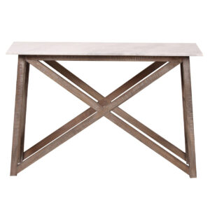 Antwerp Mango Wood Marble Top Console Table