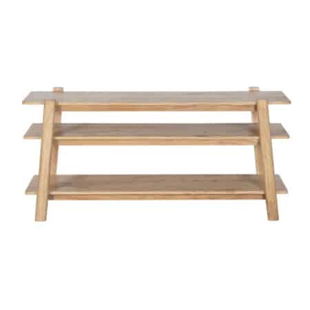 Oxy Acacia Wood 3 Shelf Media Unit