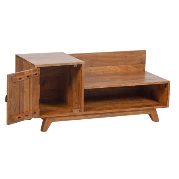 Advin Acacia Wood Entryway Bench