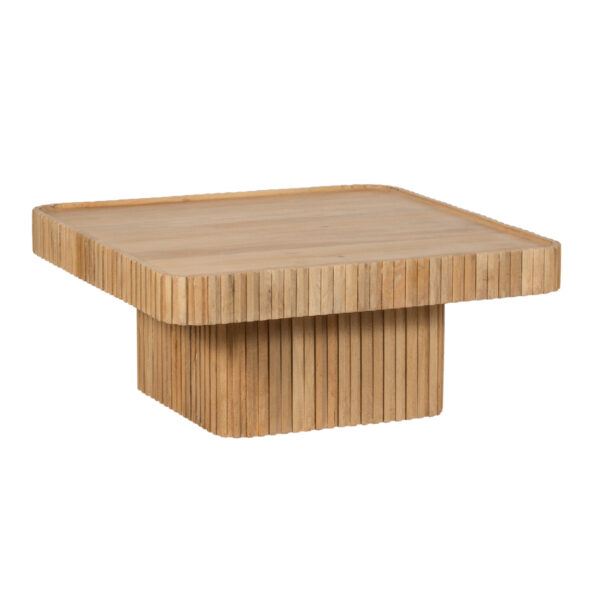 Ajman Mango Wood Square Coffee Table SB TC Natural