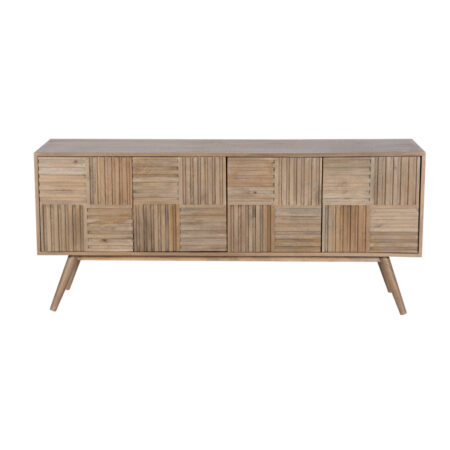 Alba Mango Wood 4 Door Media Cabinet