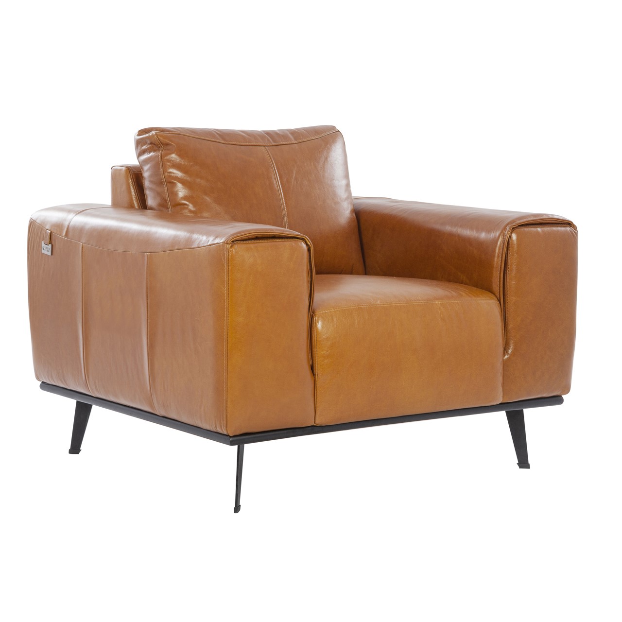 Alberta Brompton Cognac Leather Armchair A