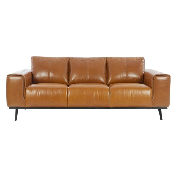 Alberta Brompton Cognac Leather Sofa