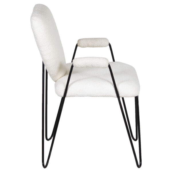 Alfred Metal Fabric Arm Chair D