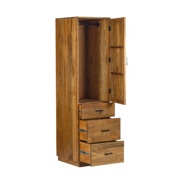 Allan Mango Wood Wood 1 Door Wardrobe TCSP