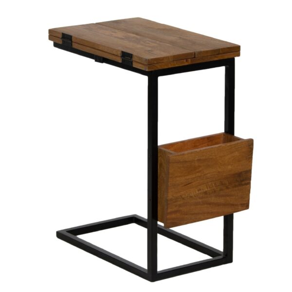 Allen Mango Wood Metal  Set of 2 Table