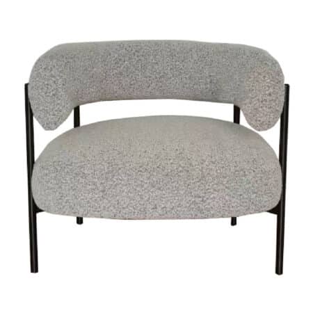 Allie Fabric Iron Accent Chair