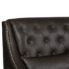 Alor Tuffted Charcoal Buff Leather Sofa