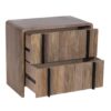 Alora Mango Wood Night Stand With Drawers