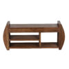 Amania Acacia Wood Lift Top Bench With Shelf