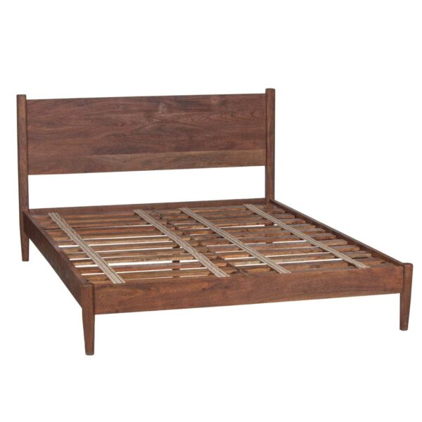 Anbu Acacia Sandblasted Walnut Queen Bed Mattress 60x80