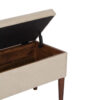 Anbu Acacia Wood Linen Storage Bench