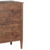 Anbu Acacia Wood Sandblasted Walnu 3 Drawer Chest of Drawers