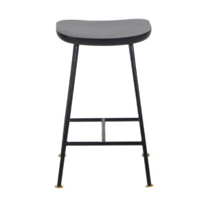Aniko Metal Stand With Wood Seat Counter Stool