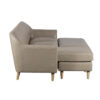 Antalya Sofa Set of 3 Pieces in Grey Faux Leather