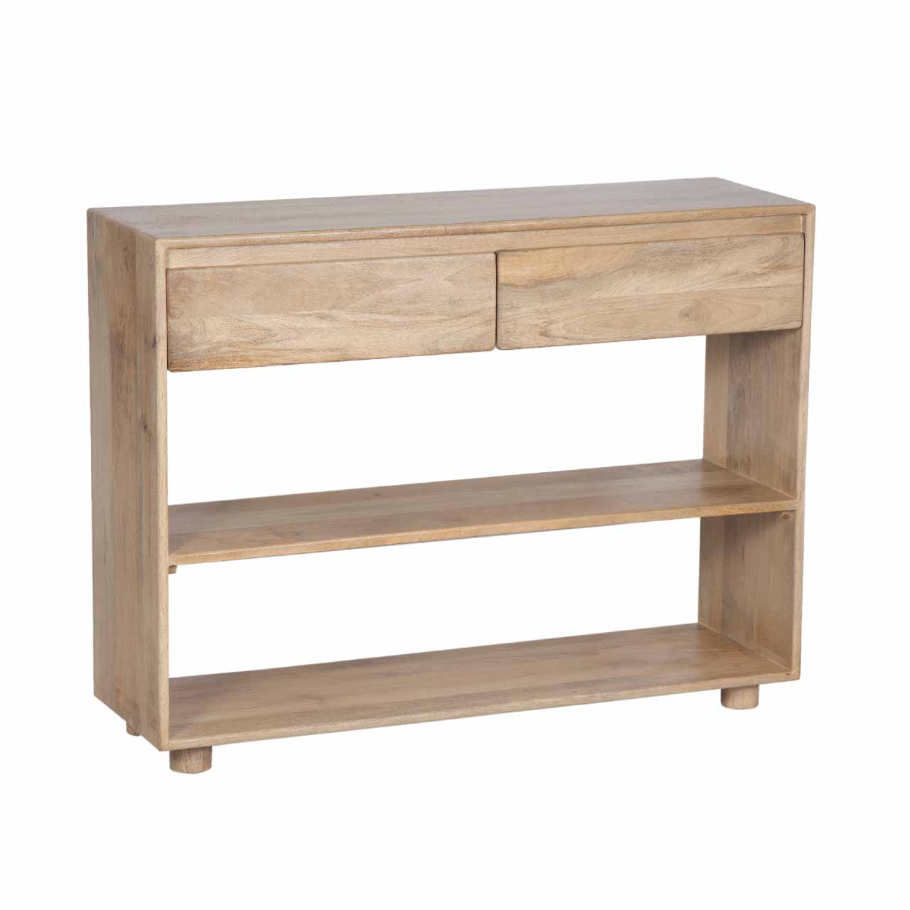 Anton Mango Wood 2 Drawer Console Table