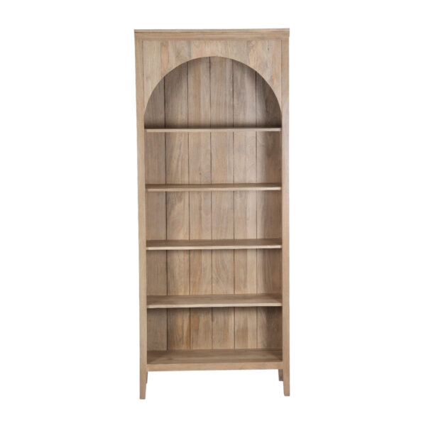 Arched Mango Wood Bookcase