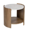 Arden Mango Wood Marble Top Side Table