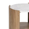 Arden Mango Wood Marble Top Side Table