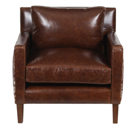 Arhaus Brompton Leather & Hide Armchair 3 Styles