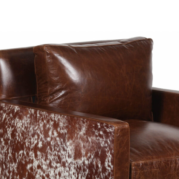 Arhaus Brompton Leather Hide Arm Sofa