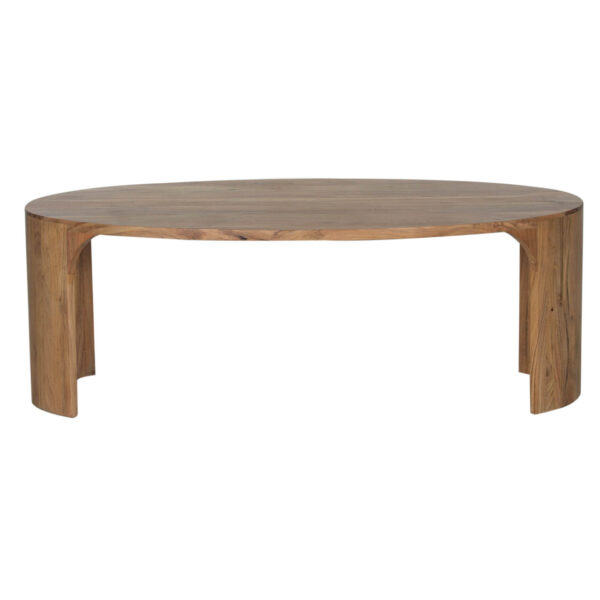 Aria Acacia Wood Oval Coffee Table