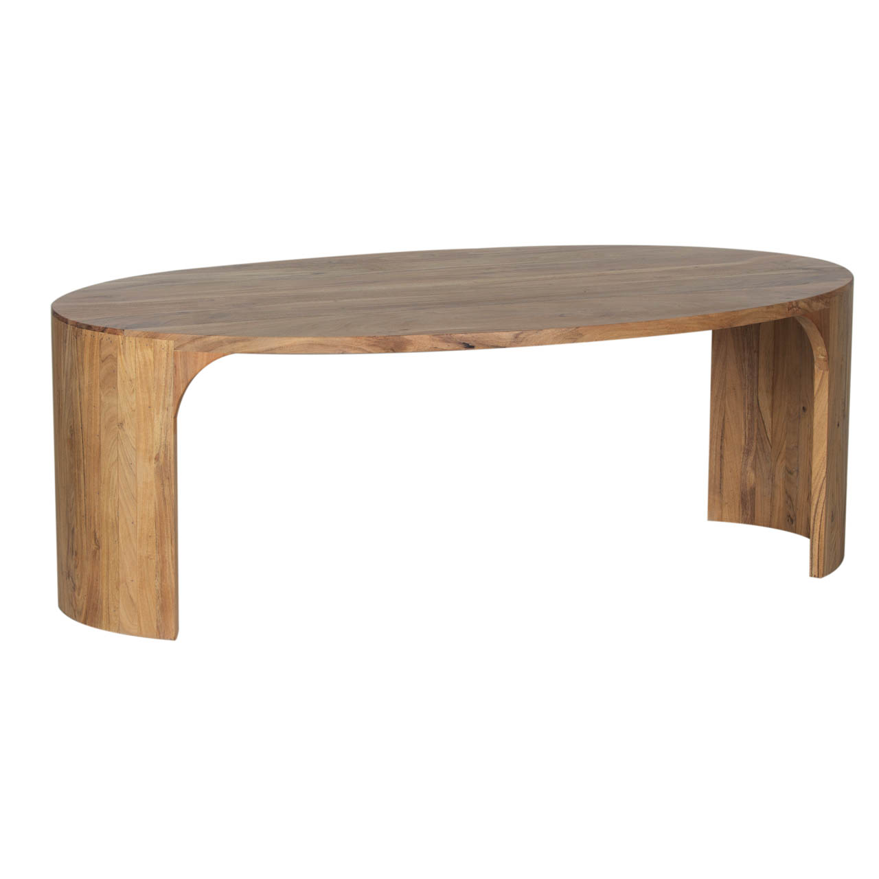 Aria Acacia Wood Oval Coffee Table A