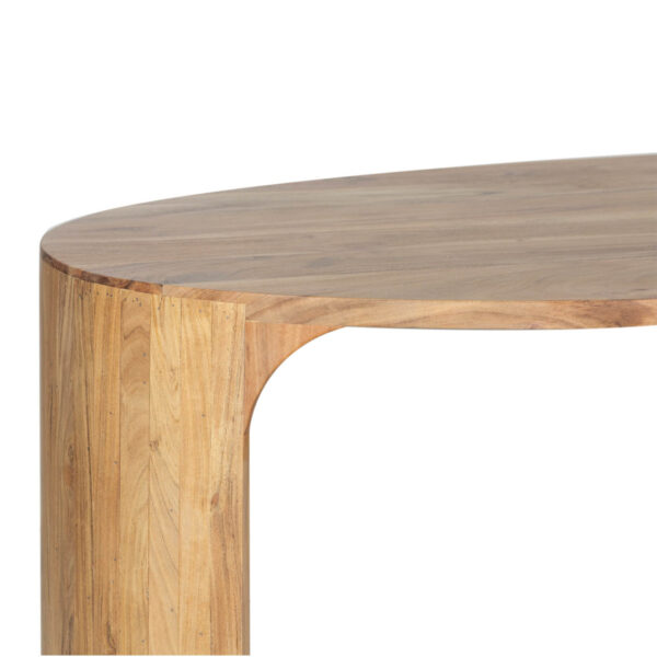 Aria Acacia Wood Oval Coffee Table B