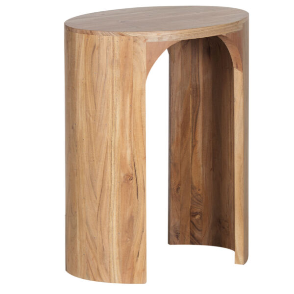 Aria Acacia Wood Oval Side Table A