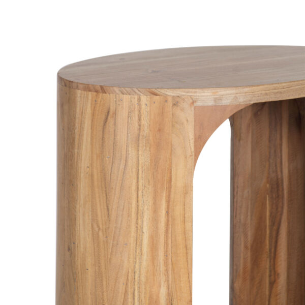 Aria Acacia Wood Oval Side Table B