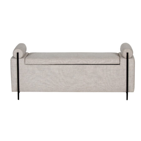 Arran Storage Bench with Metal Legs Lift Top