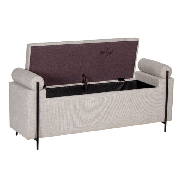 Arran Storage Bench With Metal Legs Lift Top