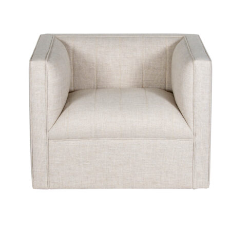 Ashely Paranam Grey Fabric Swivel Armchair