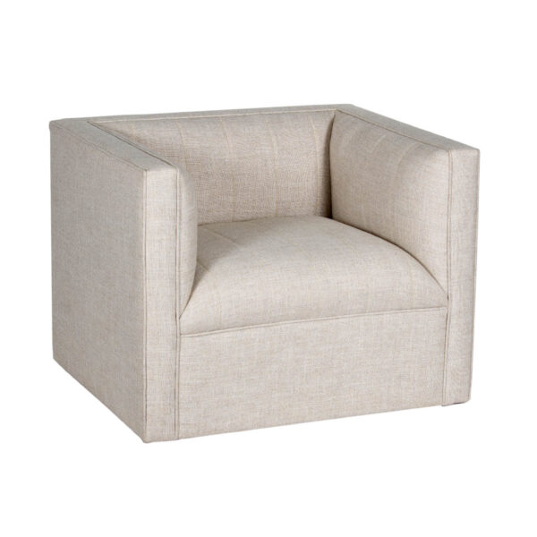 Ashely Paranam Grey Fabric Swivel Arm Sofa