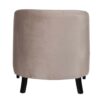 Ashrim Mango Wood Velvet Grey Fabric Arm Chair