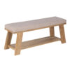 Aspen Acacia Wood Bench With Solid Shelf