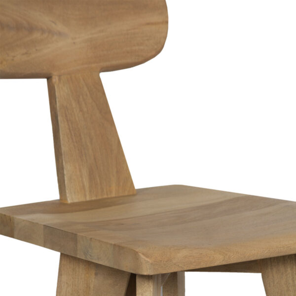 Atrium Mango Wood Dining Chair Natural B