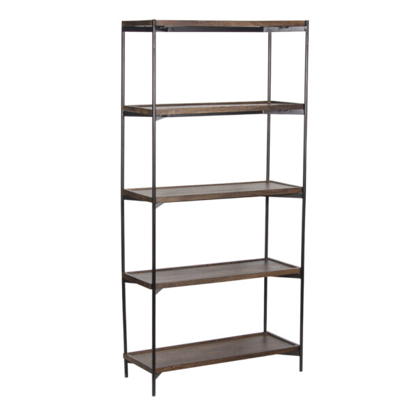 Austin Manog Wood Metal Frame Bookshelf