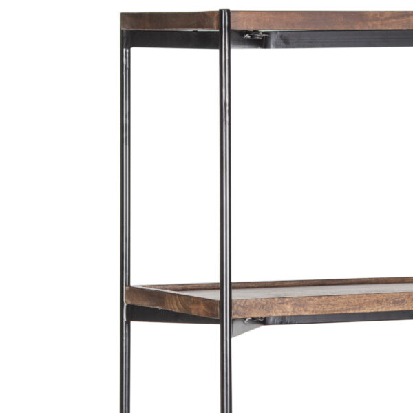 Austin Manog Wood Metal Frame Bookshelf