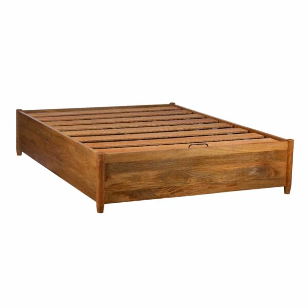 Avalon Mango Wood Platform King Bed Hydraulic Lift Top UP Storage Mattress 76x80