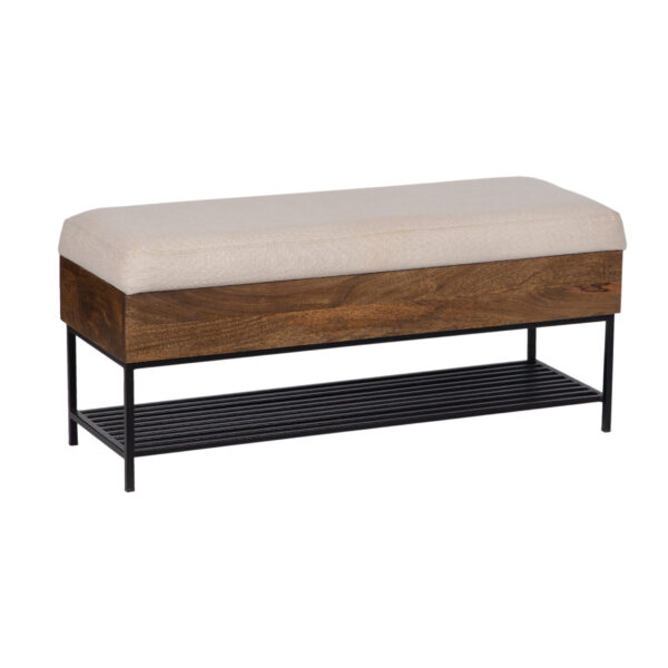 Avenue Acacia With Metal Storage Bench