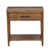 Avika Mango Wood 1 Drawer Side Table