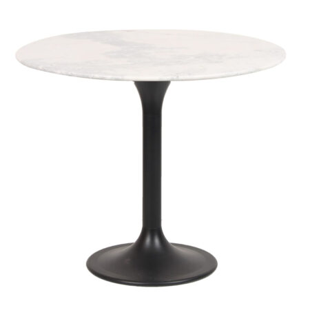 Bistro Marble Top Round Dining Table - Large