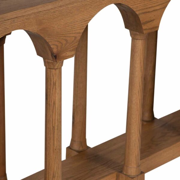 Barcelona Oak Wood Console Table Large