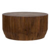 Barrel Mango Wood Round Coffee Table